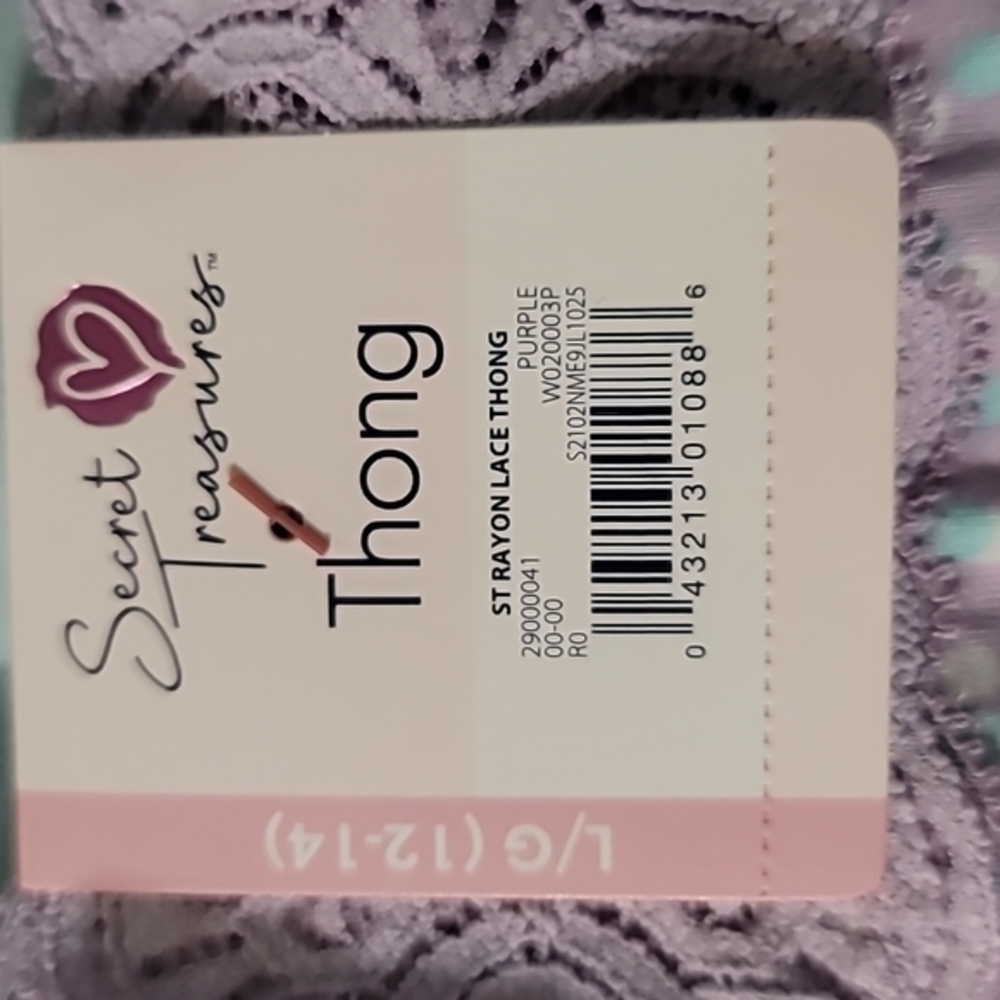 NWT Secret Treasures Thongs** 10 Count Random Assortment Women's (L) - Picture 8 of 9